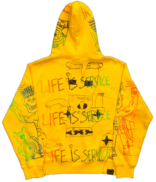 Cool Kid Life is Service Hoodie (Size Small)