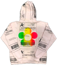 Load image into Gallery viewer, Positive Shipping Label Hoodie (Size Large)
