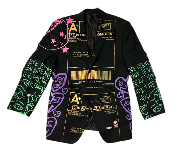 Positive Shipping Label Blazer (Size 42R)
