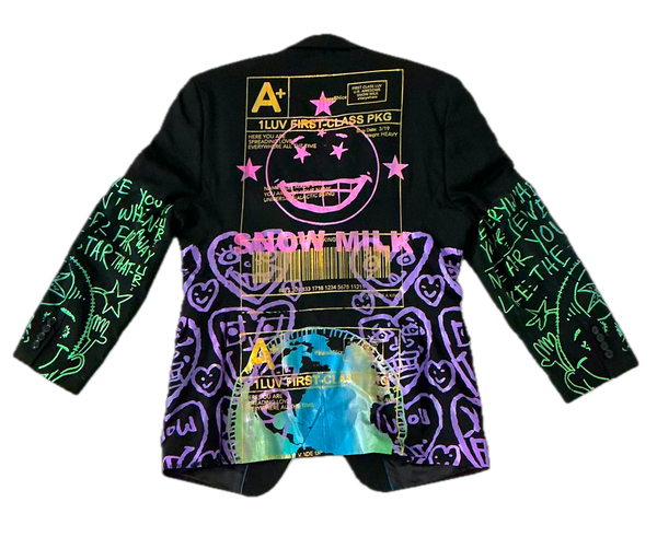 Positive Shipping Label Blazer (Size 42R)