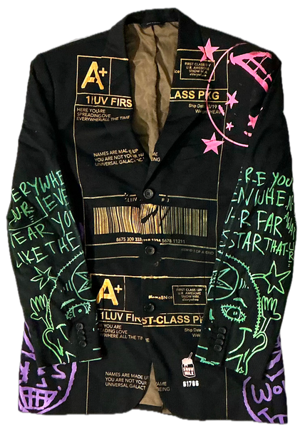 Positive Shipping Label Blazer (Size 40R)