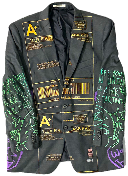 Positive Shipping Label Blazer (Size 42R)