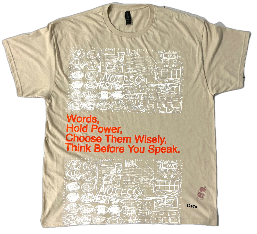 Words Hold Power Tee (Size XL)