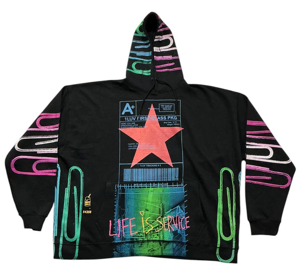 Positive Shipping Label Hoodie (Size 5 XL)