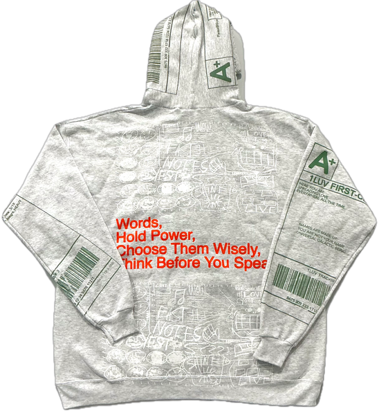 Words Hold Power 14.oz Hoodie (XL)