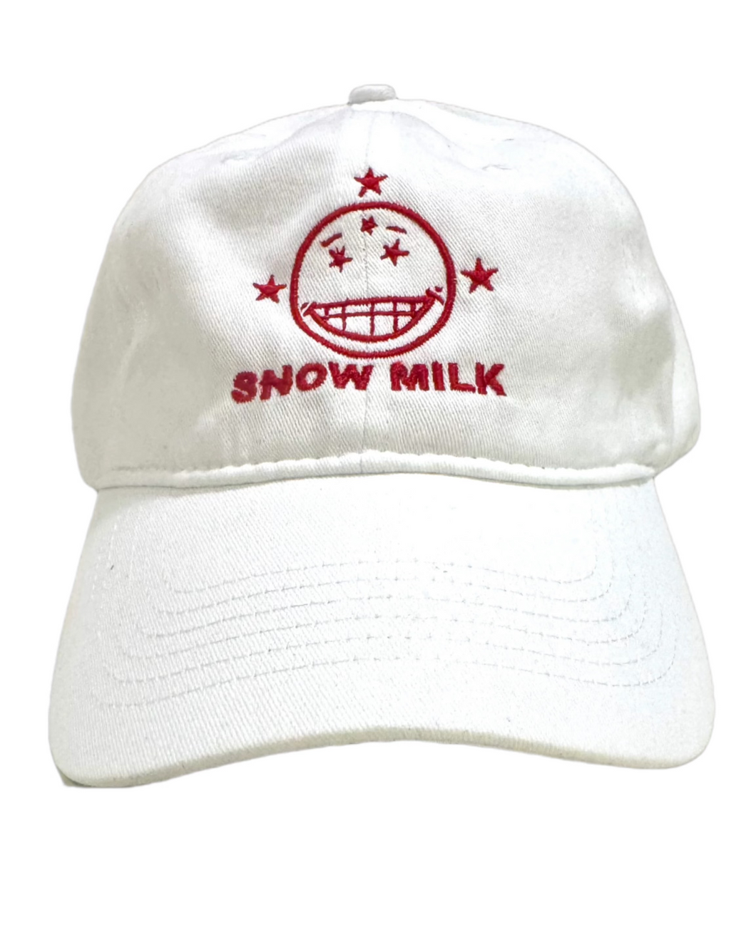 Snow Milk Six Panel Twill Cap