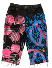 Load image into Gallery viewer, Lucha Paperclips Denim Shorts (Women's Size 10)
