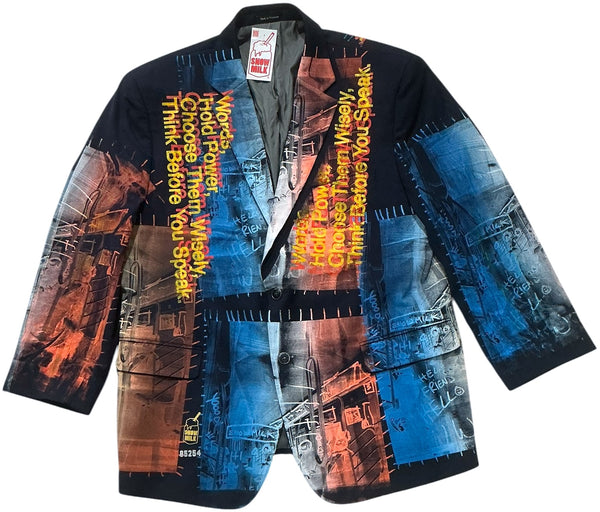 Words Hold Power Blazer (Size 48R)
