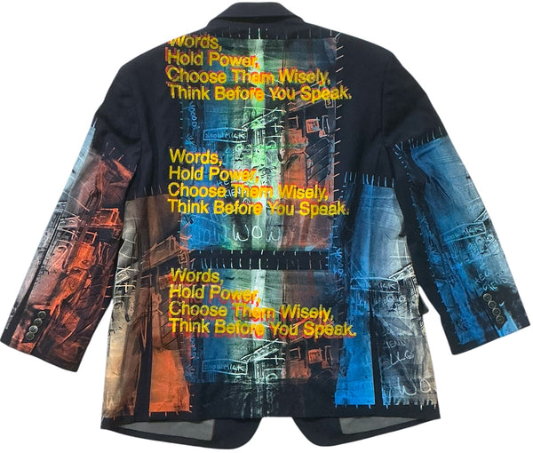 Words Hold Power Blazer (Size 48R)