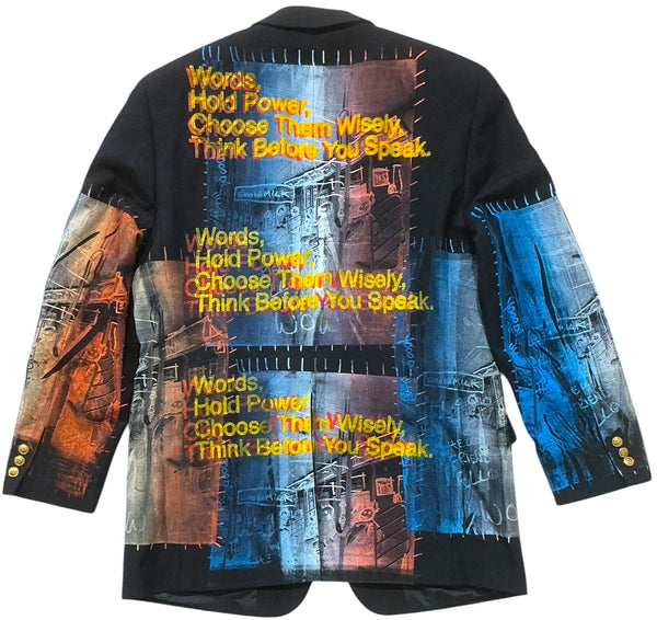 Words Hold Power Blazer (Size 42L)