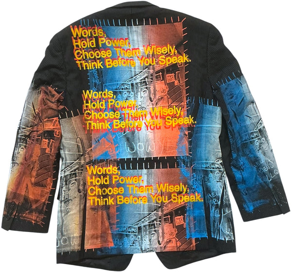 Words Hold Power Blazer (Size 40R)