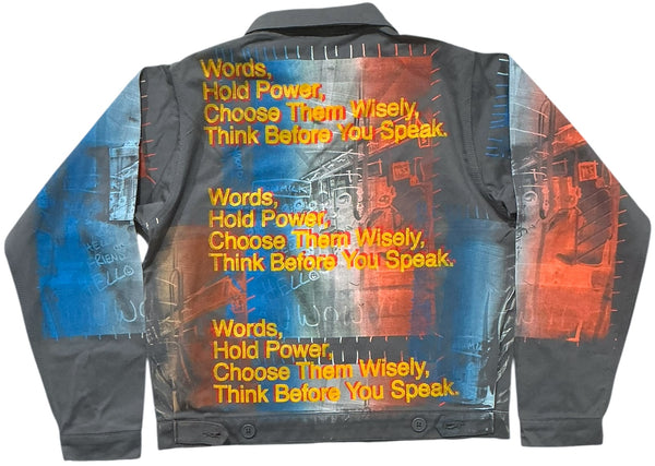 Words Hold Power Workwear Jacket (Size Small)
