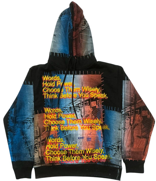 Words Hold Power Hoodie (Size Small)