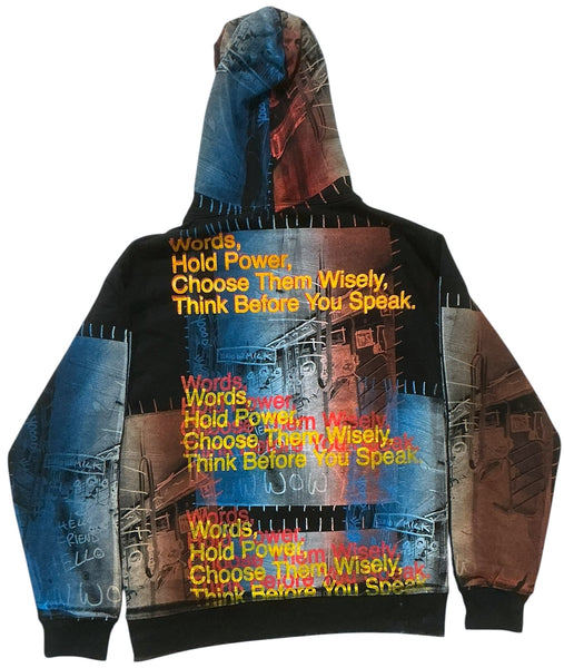 Words Hold Power Hoodie (Size Small)