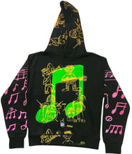 Load image into Gallery viewer, Music Notes Hoodie (Size Small)
