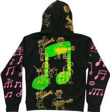 Load image into Gallery viewer, Music Notes Hoodie (Size Small)
