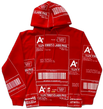 Load image into Gallery viewer, Positive Shipping Label Hoodie (Size Small)
