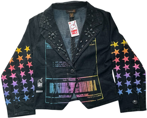 Positive Shipping Label Blazer (Size Womens 12)