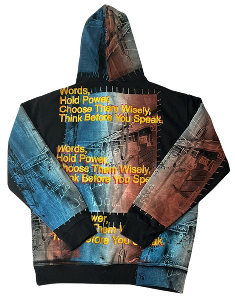 Words Hold Power Hoodie (Size Medium)