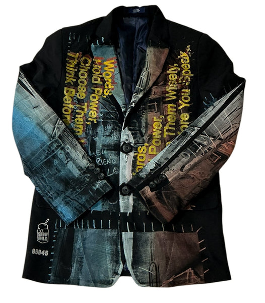 Words Hold Power Blazer (Women's Size 14)