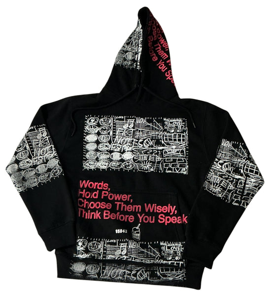 Words Hold Power Hoodie (Size Small)