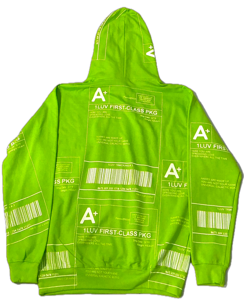 Positive Shipping Label Hoodie (Size Medium)