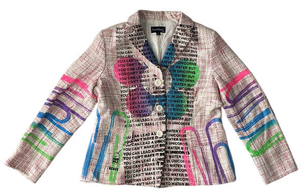 Unicorns To Water Blazer (Women's Size  14)