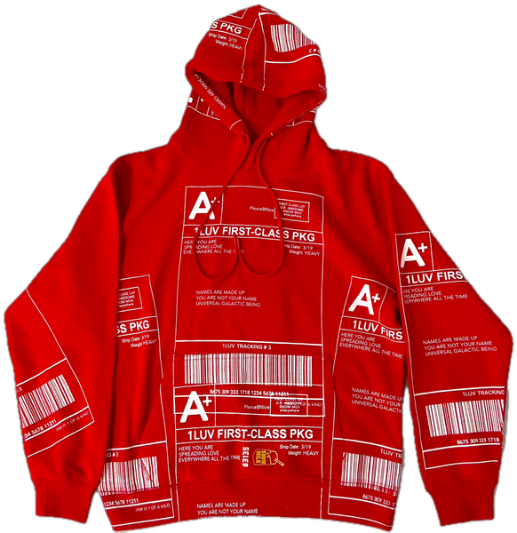 Positive Shipping Label Hoodie (Size Medium)