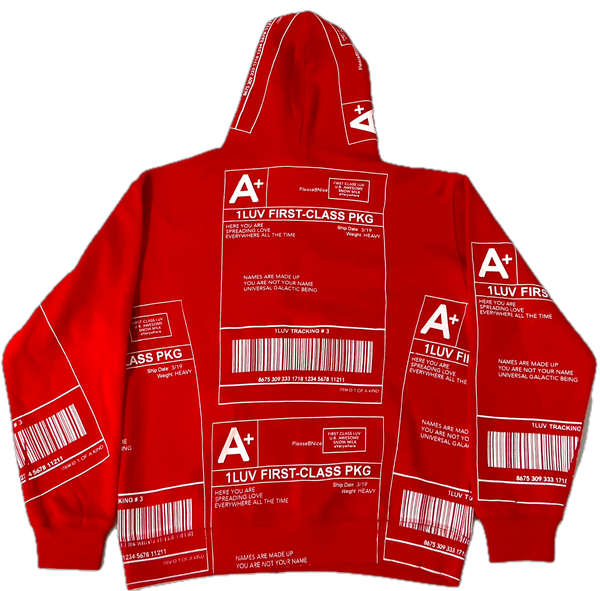 Positive Shipping Label Hoodie (Size Medium)