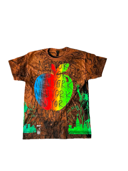 Big Apple Big Love Bleach Tee (Size Large)
