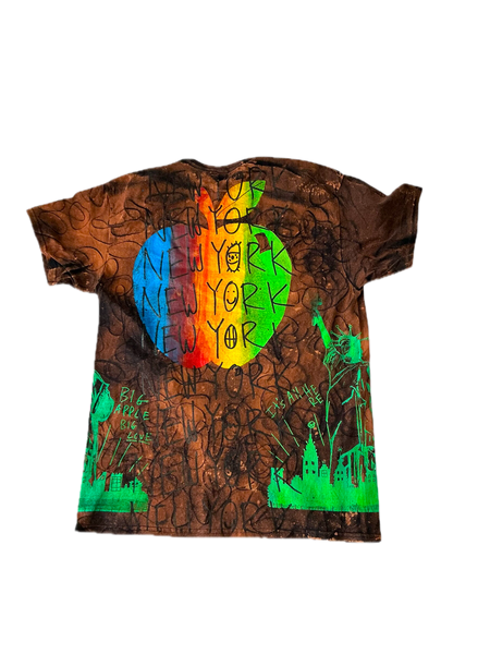 Big Apple Big Love Bleach Tee (Size Large)