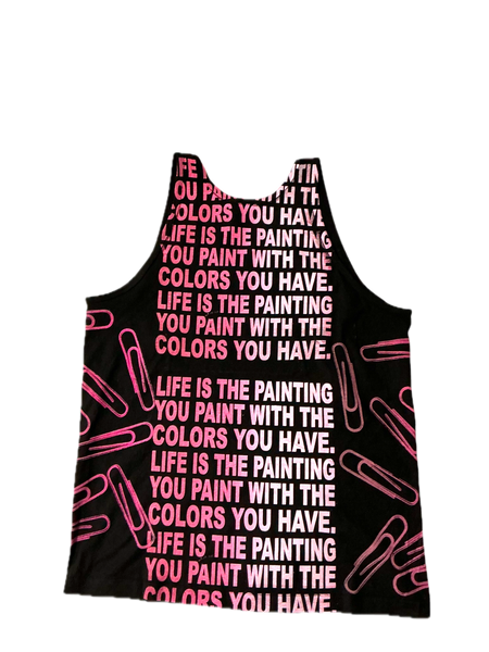 Life is The Painting You Paint Tank Top (Size XL)