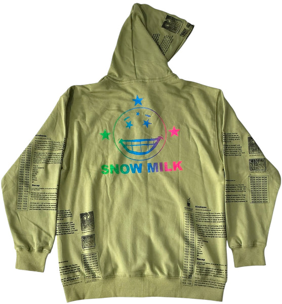 Snow Milk Kindness Zip-Up Hoodie (Size 2XL)