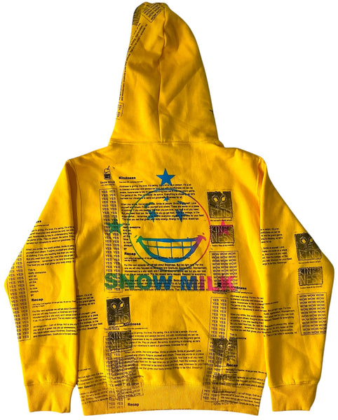 Snow Milk Kindness Hoodie (Size Small)
