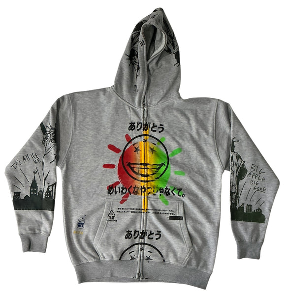 Thank You For Not Being A Dick Zip Up Hoodie (Size Large)