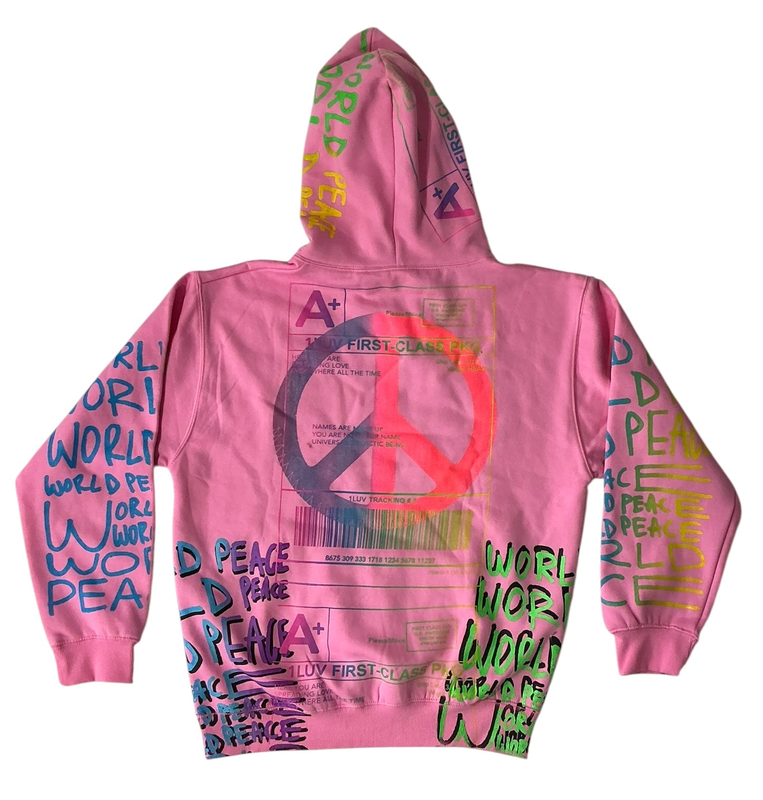 World Peace Hoodie (Size Large) – Snow Milk