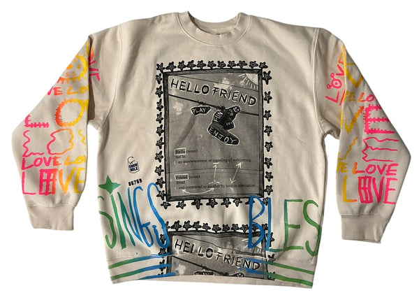 Hello Friend Crewneck (Size Large)