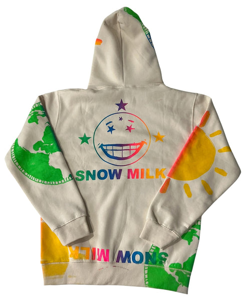 Snow Milk Kindness Hoodie (Size Medium)