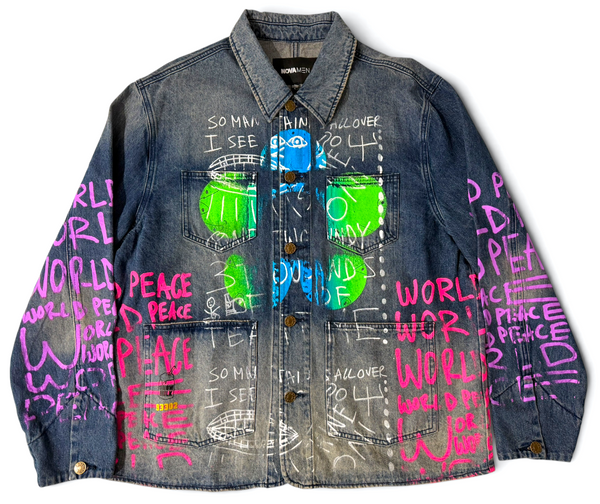 World Peace Denim Jacket Tee (Size Large)