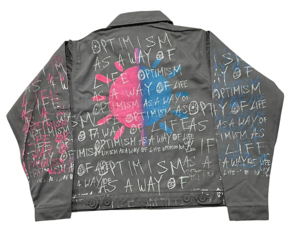 Optimism As A Way Of Life Workwear Jacket (Size Small)
