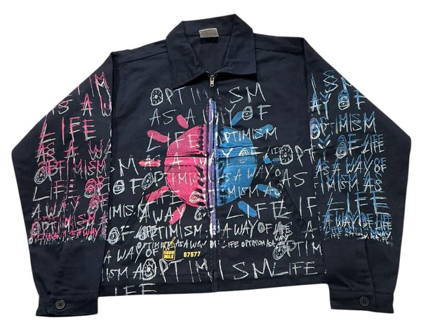Optimism As A Way Of Life Workwear Jacket (Size Medium)