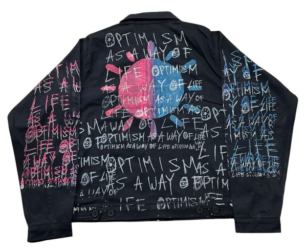 Optimism As A Way Of Life Workwear Jacket (Size Medium)