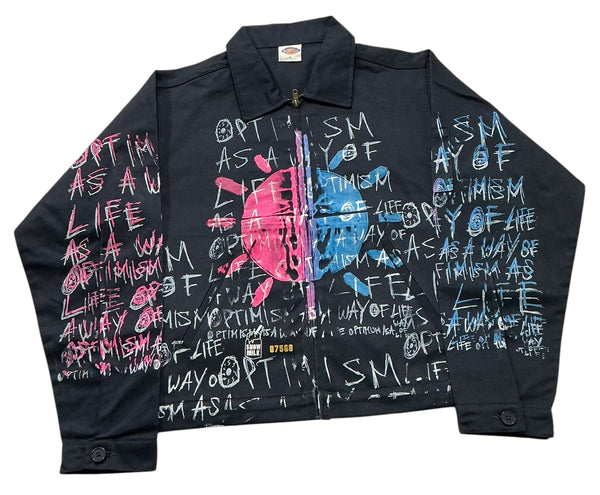 Optimism As A Way Of Life Workwear Jacket (Size Large)