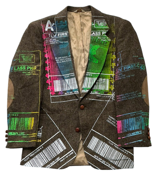 Positive Shipping Label Blazer (Size Medium)