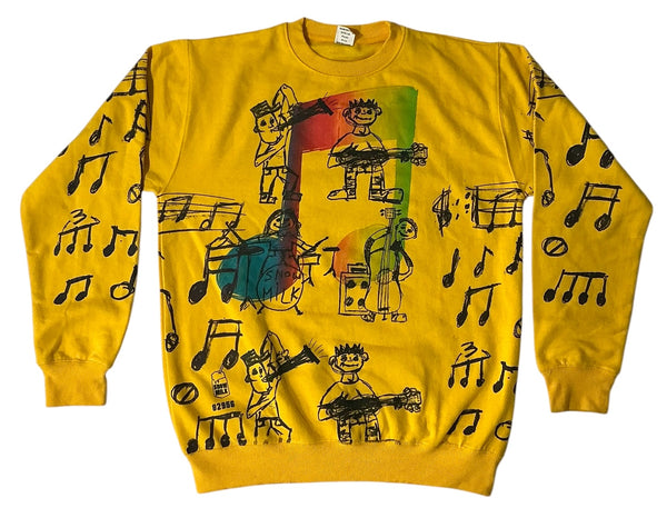 Music Notes Crewneck (Size Large)