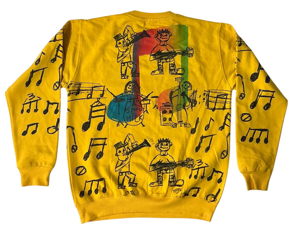 Music Notes Crewneck (Size Large)