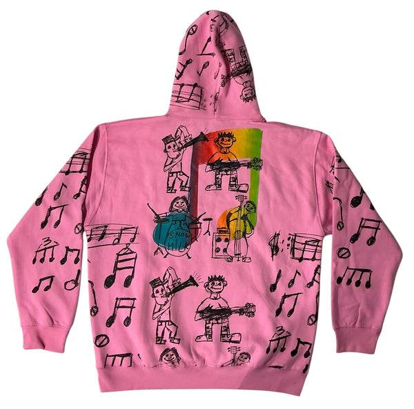 Music Notes Hoodie (Size 2XL)
