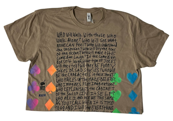 The Poem Crop Top (Size Women's XL)