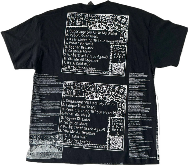 Optimism World Peace As A Way Of Life (The Wearable Album) Tee (Size XL)