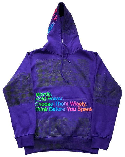 Words Hold Power Hoodie (Size Small)